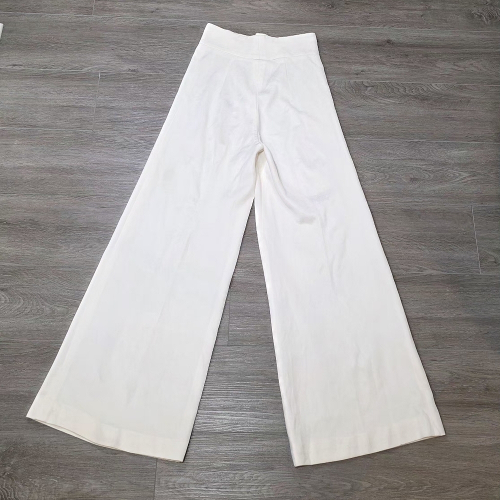 Vintage 70's Bell Bottom Pants High Waisted 26 Inch Waist 31 Inseam 14 Inch Bell - Picture 2 of 8